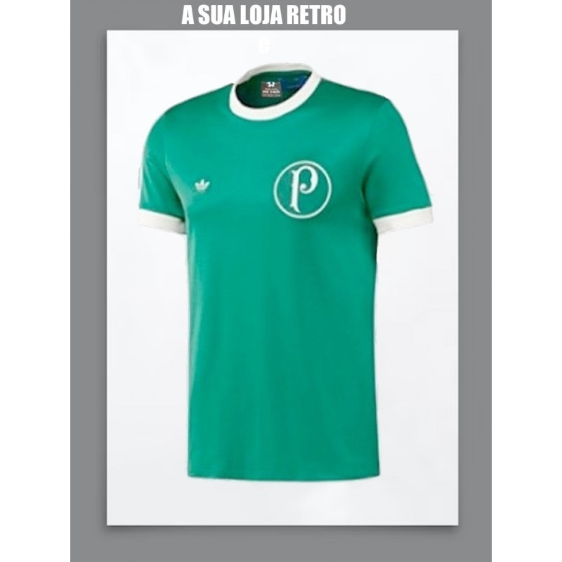 Camisa retrô Palmeiras   gola redonda  1980