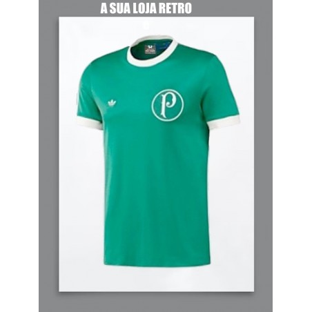 Camisa retrô Palmeiras   gola redonda  1980