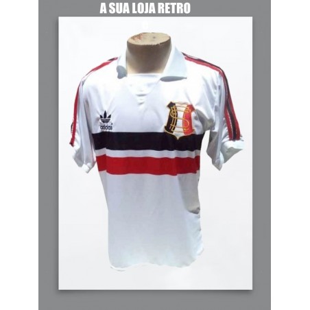 Camisa retrô Santa Cruz Futebol Clube branca logo
