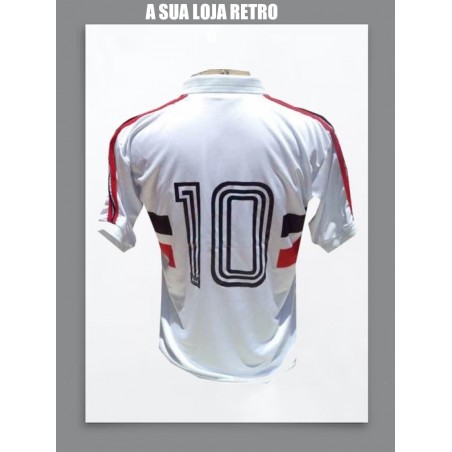 Camisa retrô Santa Cruz Futebol Clube branca logo