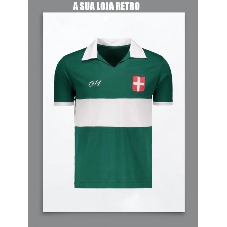 Camisa retrô Palmeiras Cruz de savoia 1914