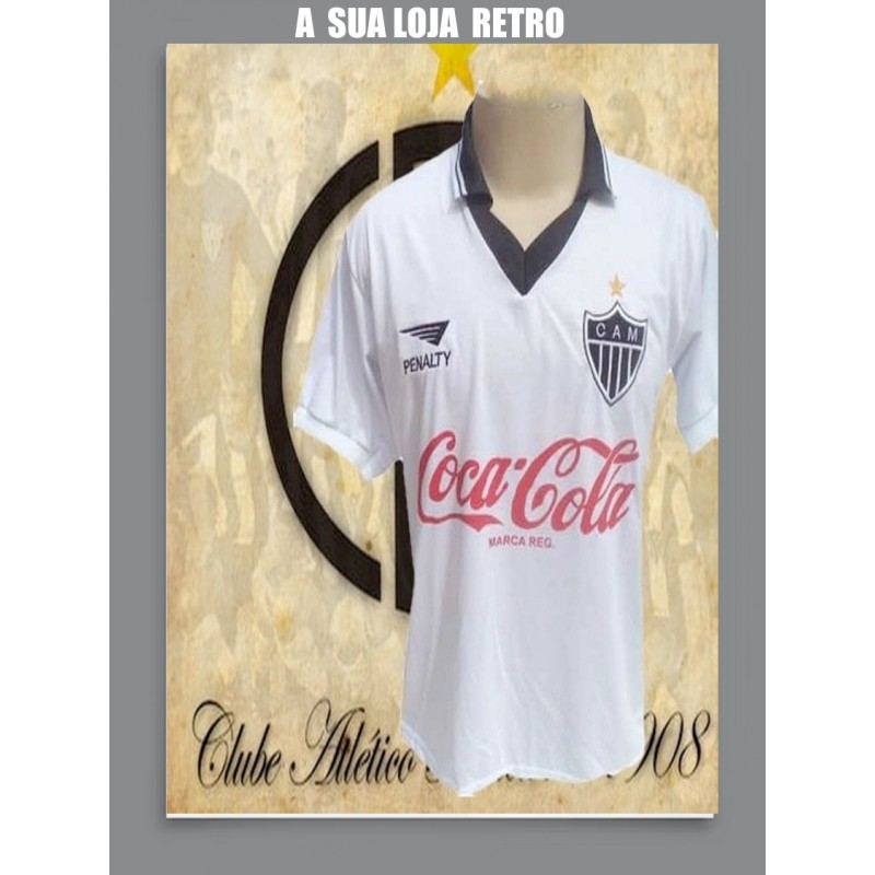 Camisa retrô Atlético 1985 coca cola