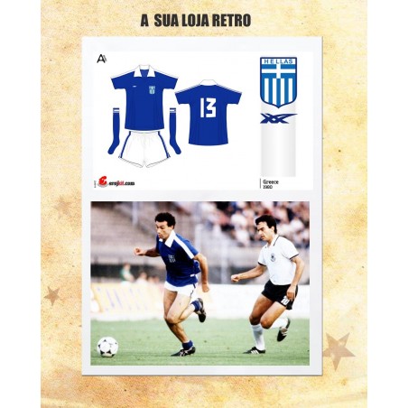 Jaqueta retrô da Grecia azul 1980.