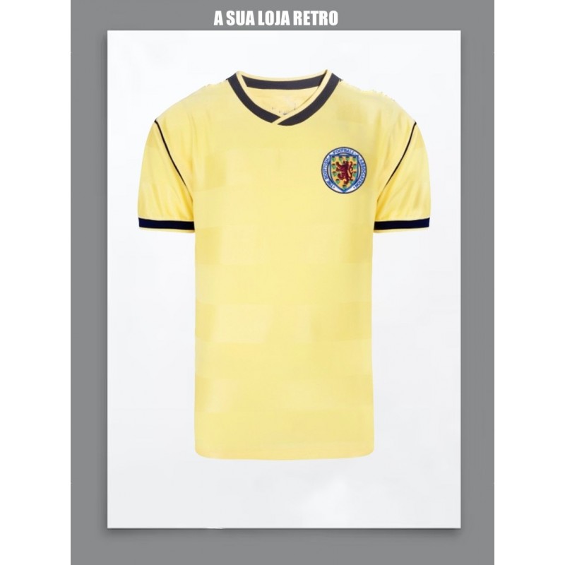 Camisa retrô  da Escocia amarela 1962