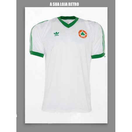 Camisa retrô Irlanda  branca logo 1986