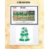 Camisa retrô  Irlanda  verde ML 1980