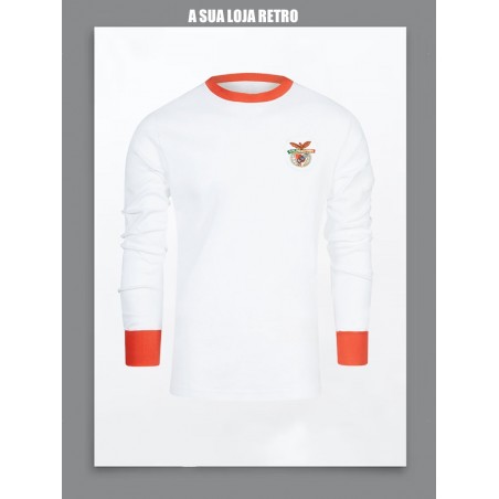 Camisa retrô  Benfica branca ML -1977