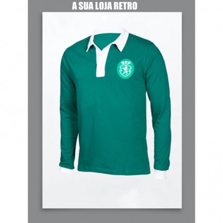 Camisa retrô Sporting clube de Portugal ML polo verde- POR