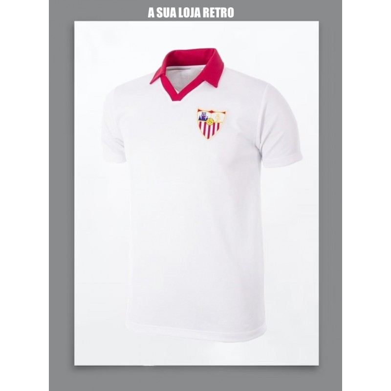 -Camisa Retrô FC Sevilla branca 1978 - ESP