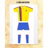 Camisa retrô Barcelona  faixa amarela  1970