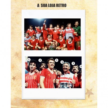 Camisa retrô  Liverpool gola polo 1980