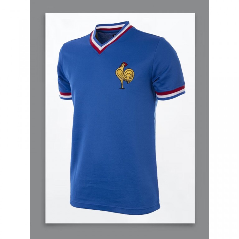 Camisa retrô França azul 1966
