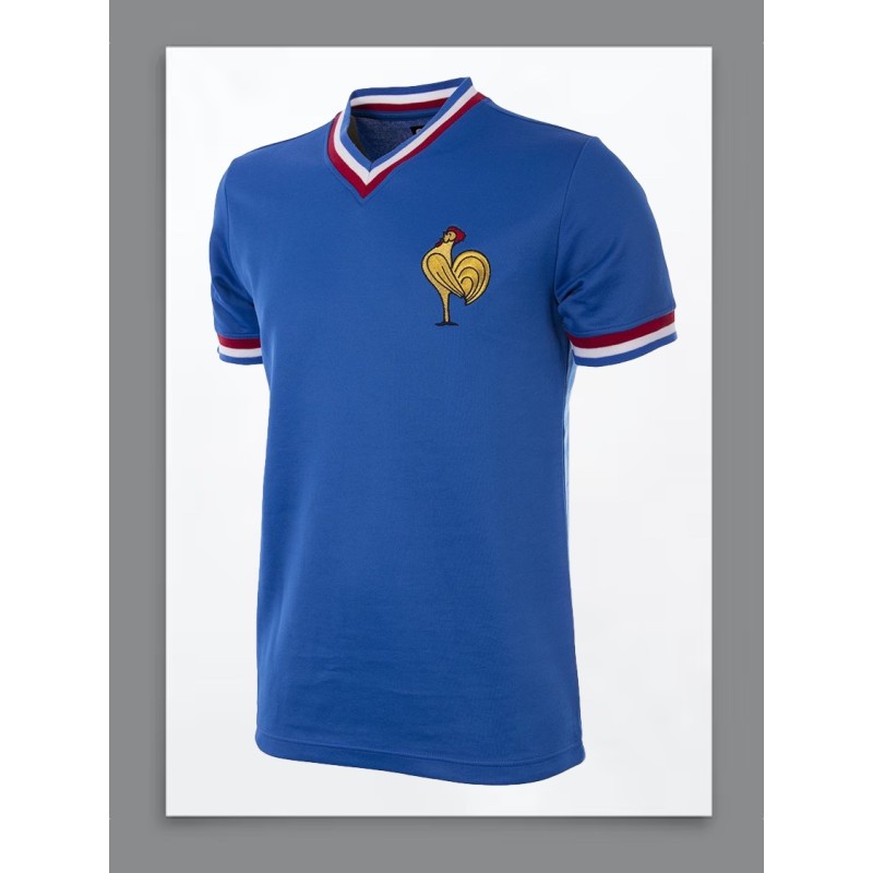 Camisa retrô França azul 1966