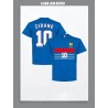 Camisa retrô França Zidane azul - FR