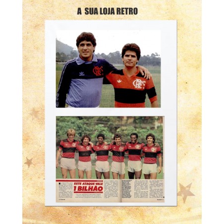 Camisa retrô Flamengo branca - 1984