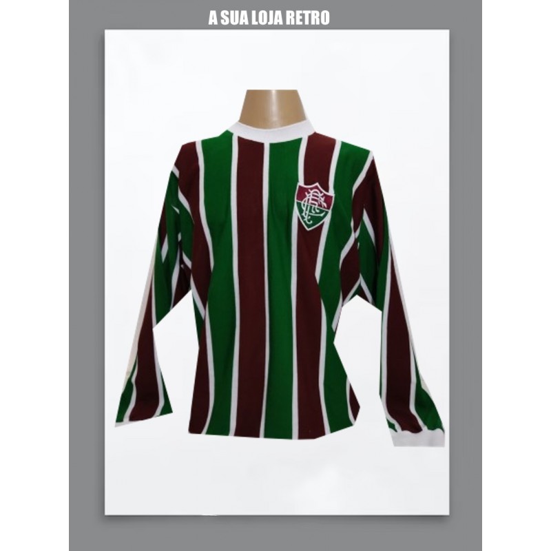 Camisa retrô Fluminense Maquina tricolor ML -1970