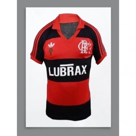 Camisa retrô Flamengo Lubrax comemorativa 1983