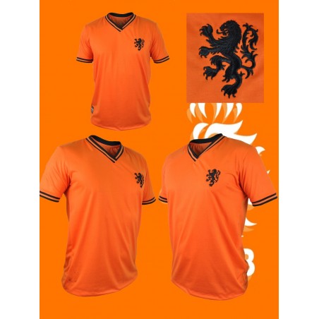 Camisa retrô  Holanda laranja casual