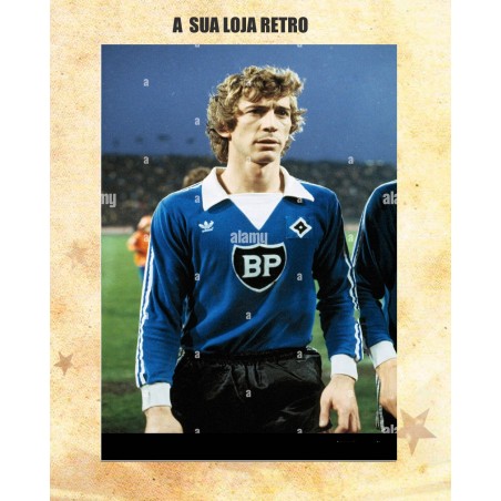 Camisa retrô Hamburgo SV   azul-1980