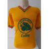 Camisa retrô do Zaire amarela gola V -1974