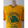 Camisa retrô do Zaire amarela gola V -1974