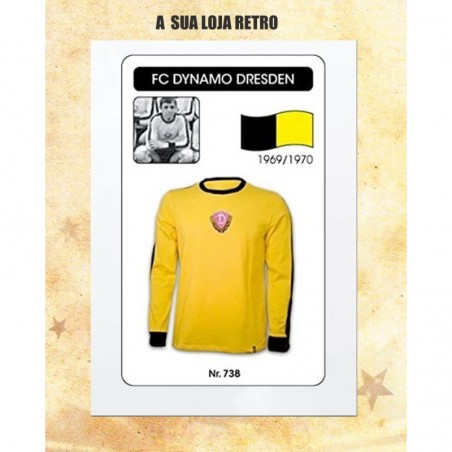 Camisa retrô  Dynamo Dresden ML 1970- ALE